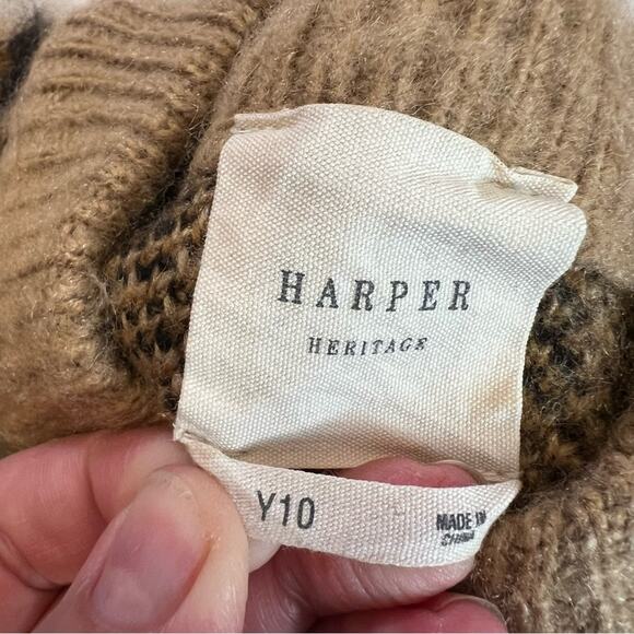 Harper Heritage Frankie by Francesca Leopard Sweater dress size Y10 - Picture 3 of 11